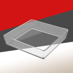 Quadratischer Bräter aus Glas, 1St.